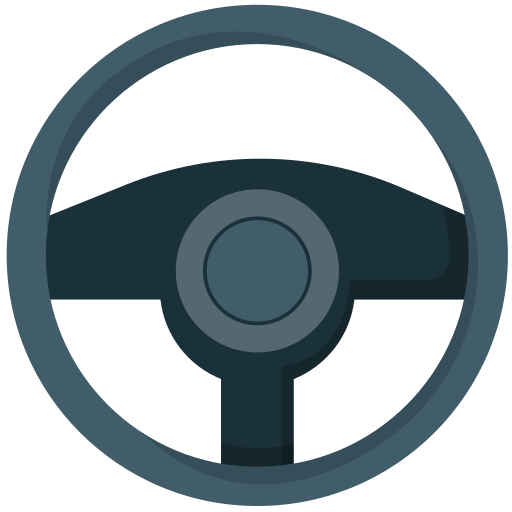 this is a icon of steering steering-wheel